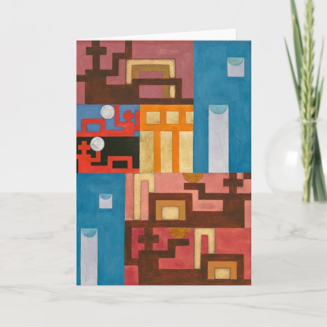 Carte Cinq chiffres étendus | Sophie Taeuber-Arp | (Devant)