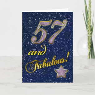 Carte cinquante-septième anniversaire pour quelqu'un