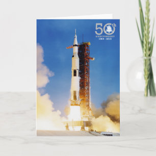 Carte cinquantième Alunissage d'Apollo 11