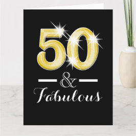 Carte Cinquantième cinquante 50ème anniversaire