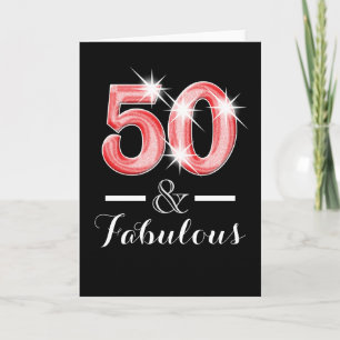 Carte Cinquantième cinquante 50ème anniversaire