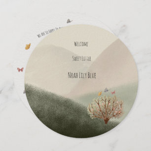 Carte (Circle) - Birth Announcement