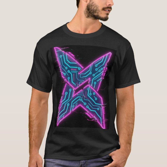 Carte Circuit Cyber Neon X T-Shirt (Devant)