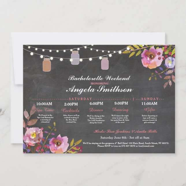 Carte Circuit de Baby Shower Craie Corail Enterrement de (Devant)