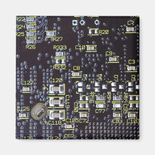 Carte Circuit Intégrée Sur Un Aimant