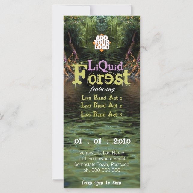Carte Circulaire de la fête des forêts liquides (Devant)