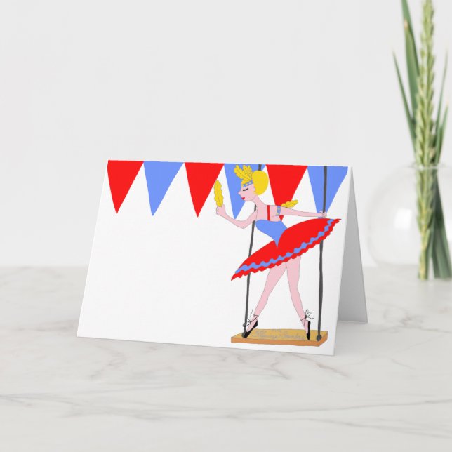 Carte Cirque Trapeze Artiste Cirque (Devant)