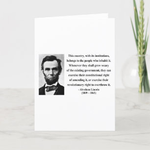 Carte Citation Abraham Lincoln 9b