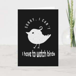 Carte Citation amusante d'Oiseaux