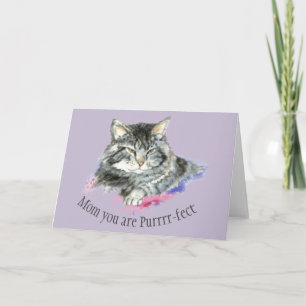 Carte Citation amusante pour ce chat parfait Mère mignon