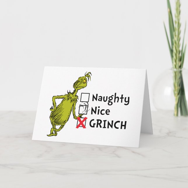 Carte Citation coquine, Nice ou Grinch (Devant)
