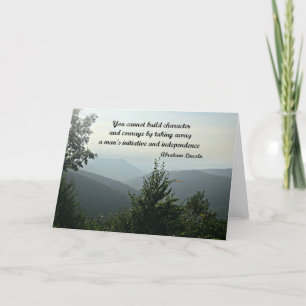 Carte Citation d'Abraham Niccoln : Vous ne pouvez pas co