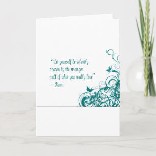 Carte Citation d'amour de Rumi
