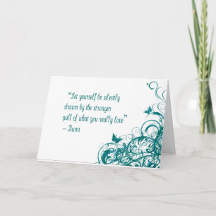 Carte Citation d'amour de Rumi