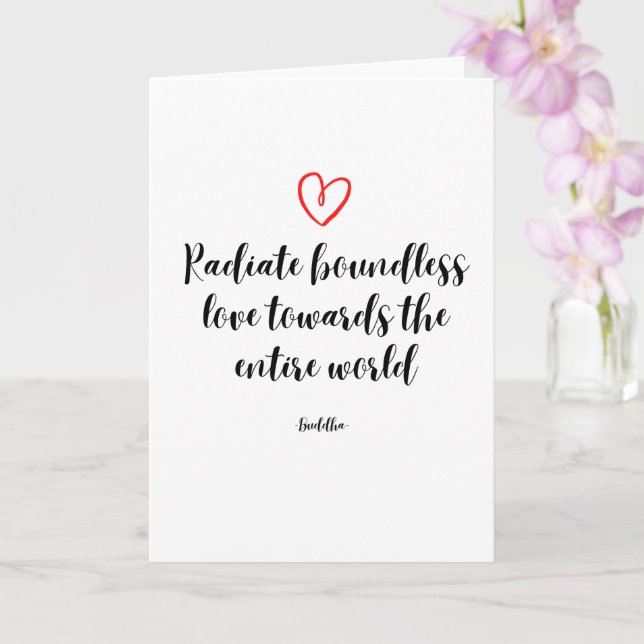 Carte Citation de bouddha inspirante (Orchidée)