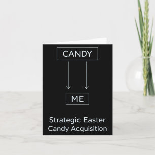 Carte Citation de candy de Pâques drôle pour femmes Sarc