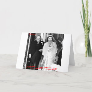 Carte Citation de Churchill & Famous Marriage