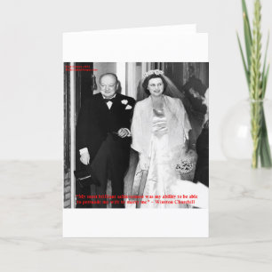 Carte Citation de Churchill & Famous Marriage