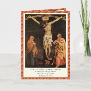 Carte Citation de crucifixion - St. Therese et Francis d