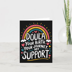 Carte Citation de doula post-partum de sage-femme pour l
