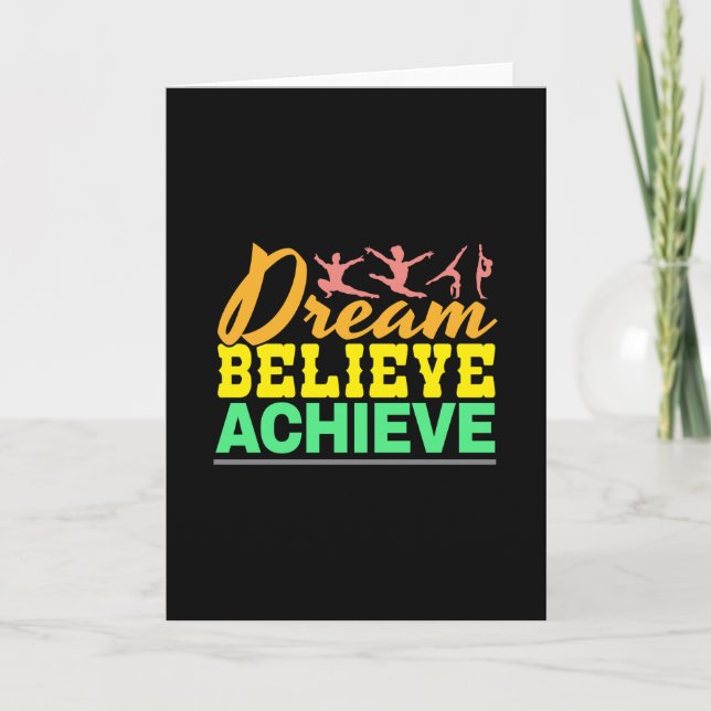 Carte Citation de Dream Believe - Gymnastique féminine (Devant)