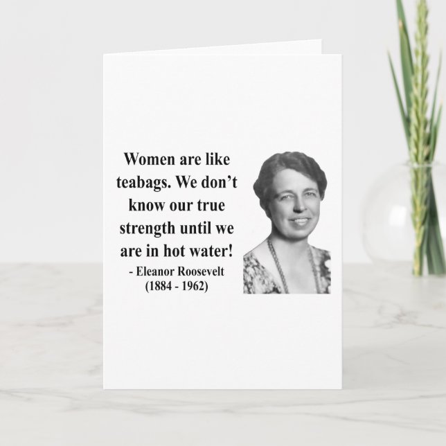 Carte Citation de Eleanor Roosevelt 6b (Devant)