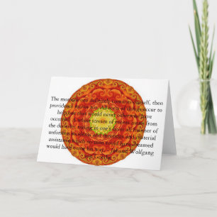 Carte CITATION de Johann Wolfgang von Goethe