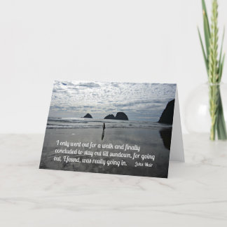 Carte Citation de John Muir sur la marche