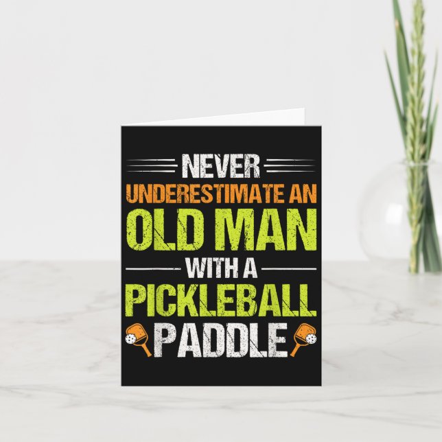 Carte Citation de joueur de pickleball amusant Picklebal (Devant)
