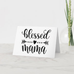 Carte Citation de la Fête des mères de Maman bénie  Cart