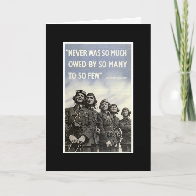 Carte Citation de la Seconde Guerre mondiale britannique (Devant)