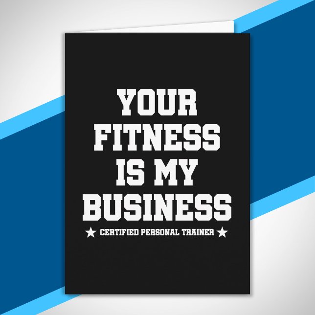 Carte Citation de l'entraîneur personnel certifié Fitnes (Créateur téléchargé)