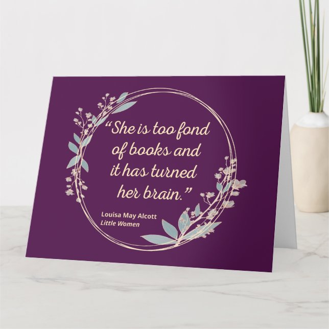Carte Citation de Little Women II - Style mignon (Devant)