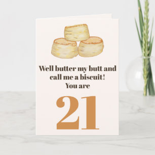 Carte Citation de nourriture drôle 21e anniversaire de l