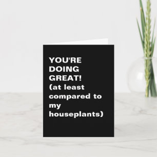 Carte Citation de pep talk inspirante et sarcastique drô