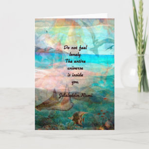 Carte Citation De Rumi Inspiration Sur L'Univers