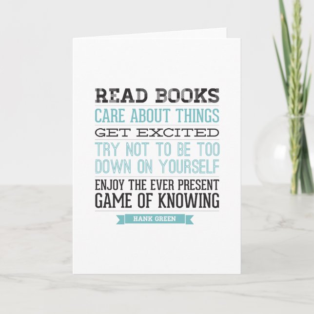 Carte Citation de vert de Hank (Devant)