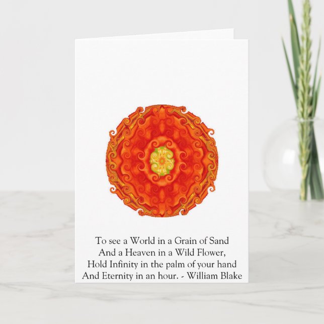 Carte Citation de William Blake (Devant)