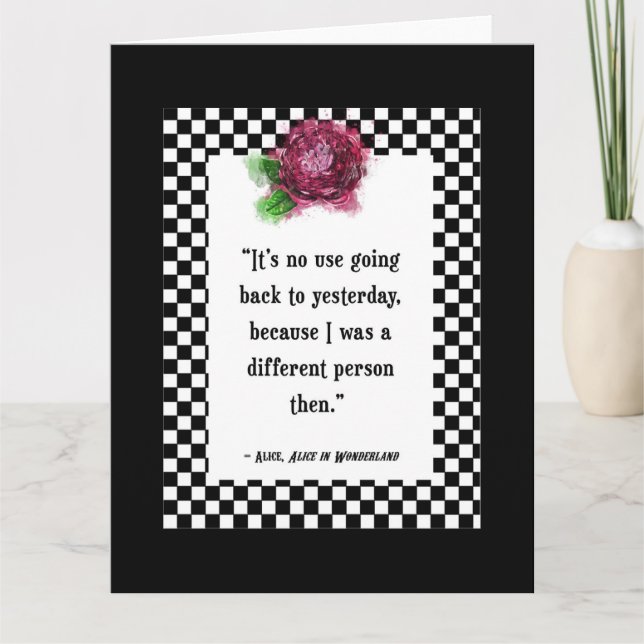 Carte Citation de Wonderland Alice (Devant)