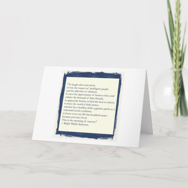 Carte Citation d'Emerson (Devant)