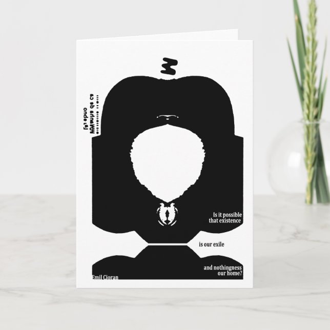 Carte Citation d'Emil Cioran (Devant)