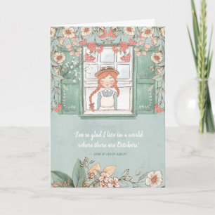 Carte Citation d'octobre d'Anne of Green Gables