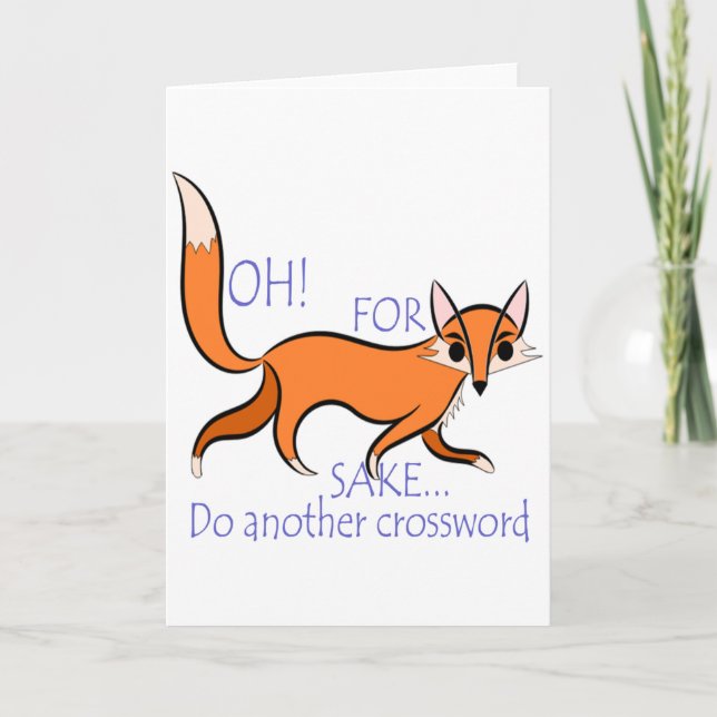 Carte Citation drôle de Fox pour motiver les amateurs de (Devant)