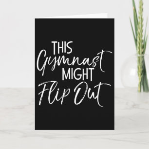 Carte Citation drôle de gymnastique Ckflip Ce gymnaste p