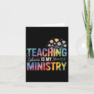 Carte Citation du ministère des enseignants chrétiens - 