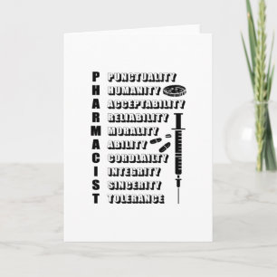 Carte Citation du pharmacien de technicien en pharmacie