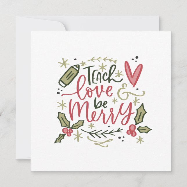 Carte Citation du professeur de Noël (Devant)