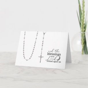 Carte Citation du saint Rosaire catholique