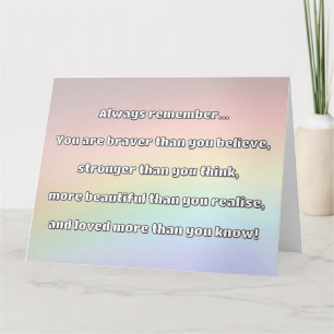 Carte Citation Empath Bravery Positive Encouragement