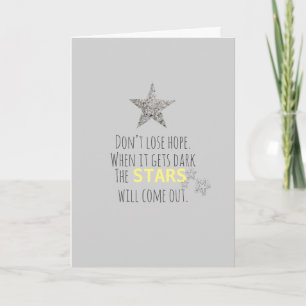 Carte Citation Inspirante Étoiles